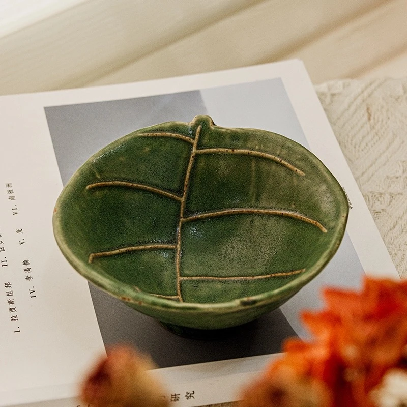 树叶碗绿色 13CM*5CM CSW012