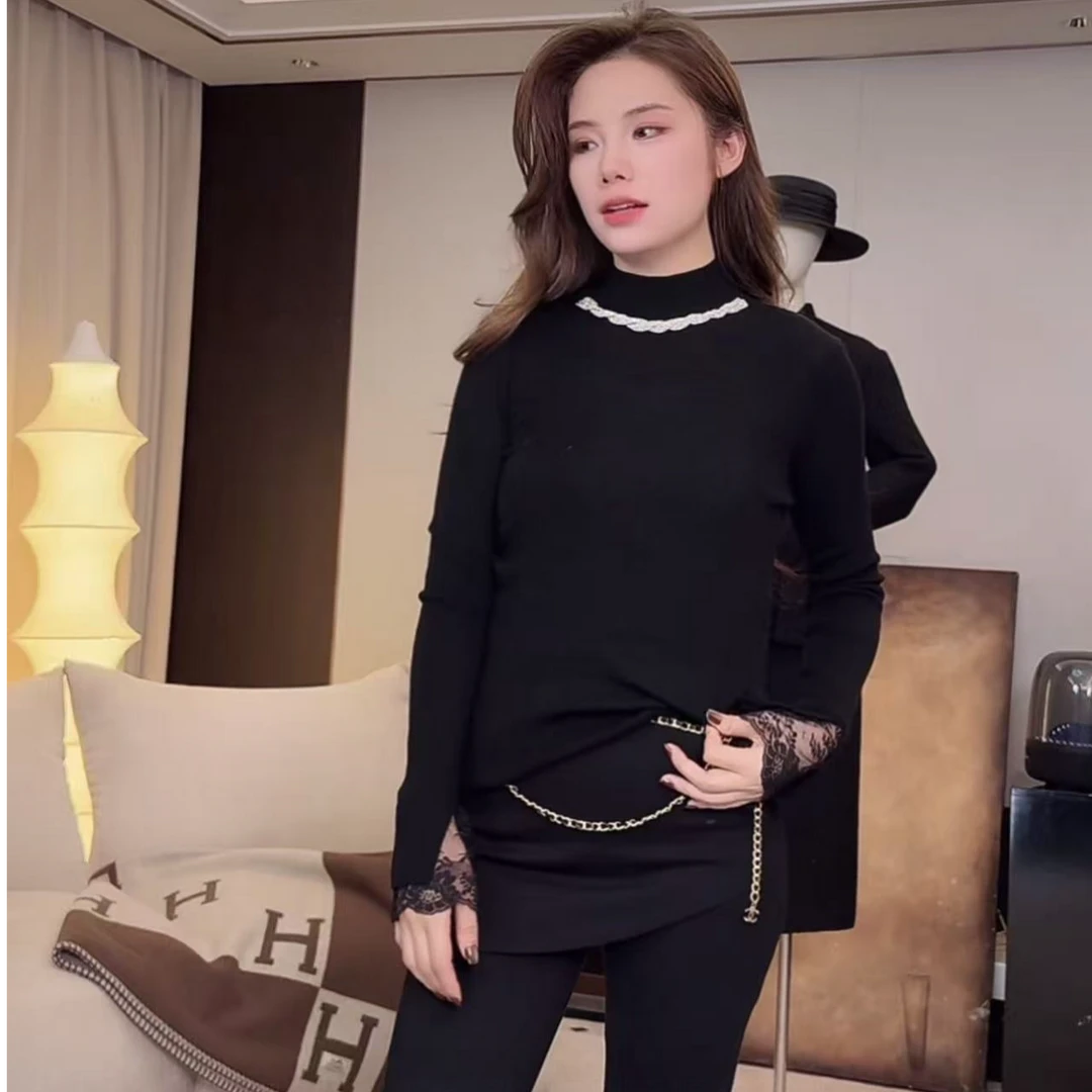 【XSY】ZHAOXI-环钻半高领羊毛打底