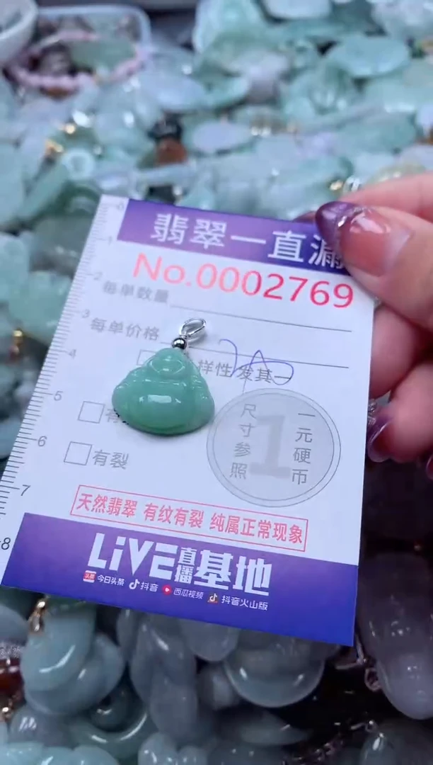 翡翠未镶嵌吊坠(不含链)2769