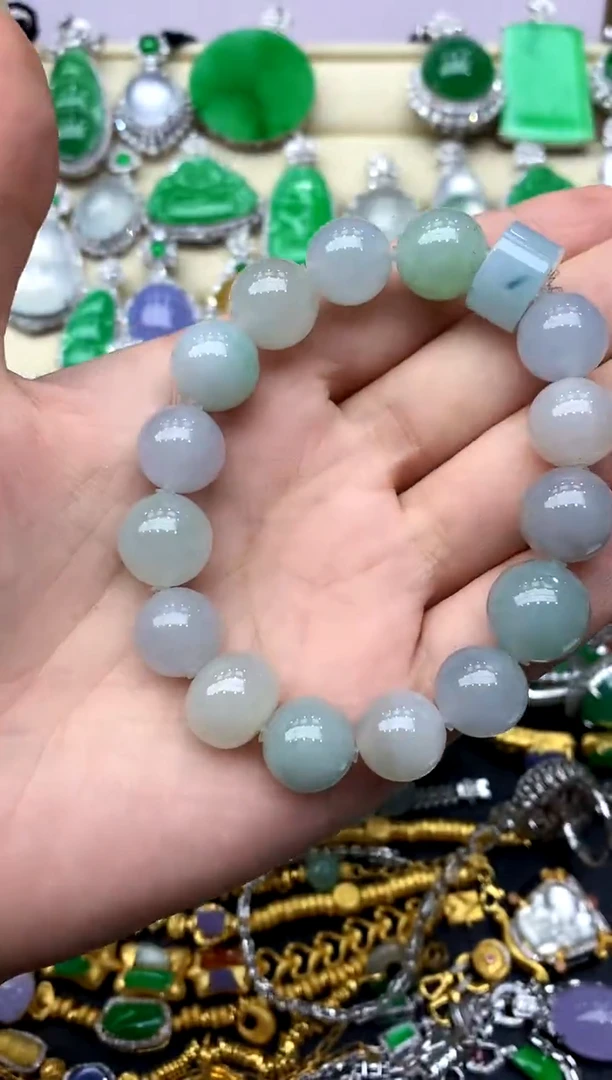 未镶嵌手串翡翠382-中国好珍宝
