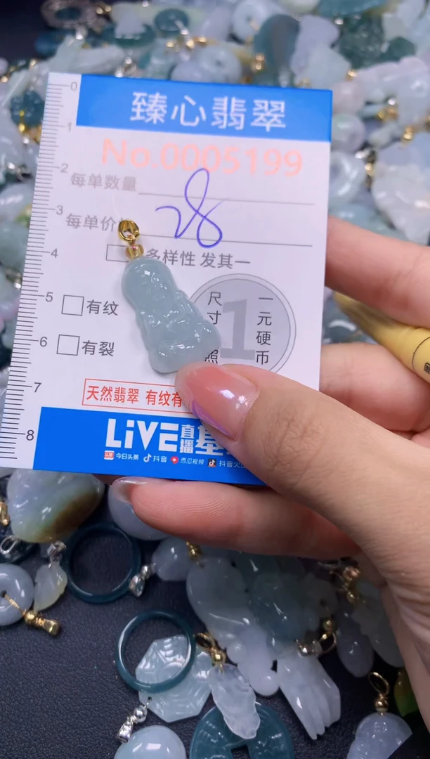 吊坠(不含链)未镶嵌翡翠5199