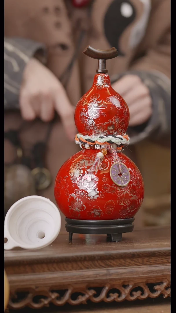 【闪购商品】211号精品天然大漆工艺防渗内胆酒葫芦~