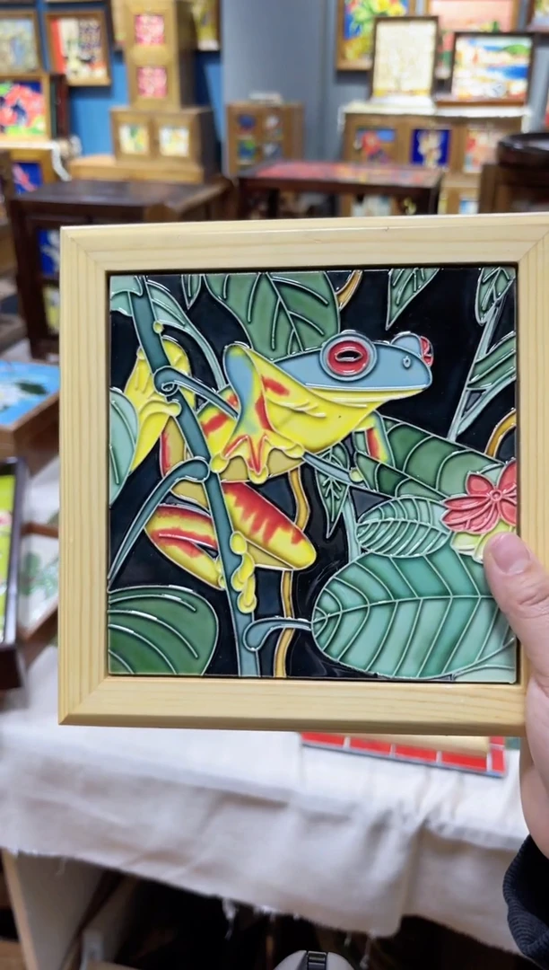 【闪购商品】瓷片19.19连画带框特价微瑕福利