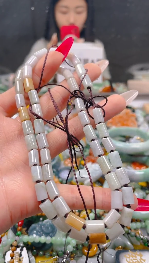 【闪购商品】翡翠颈饰未镶嵌6MM/S/翡翠A货一图一物