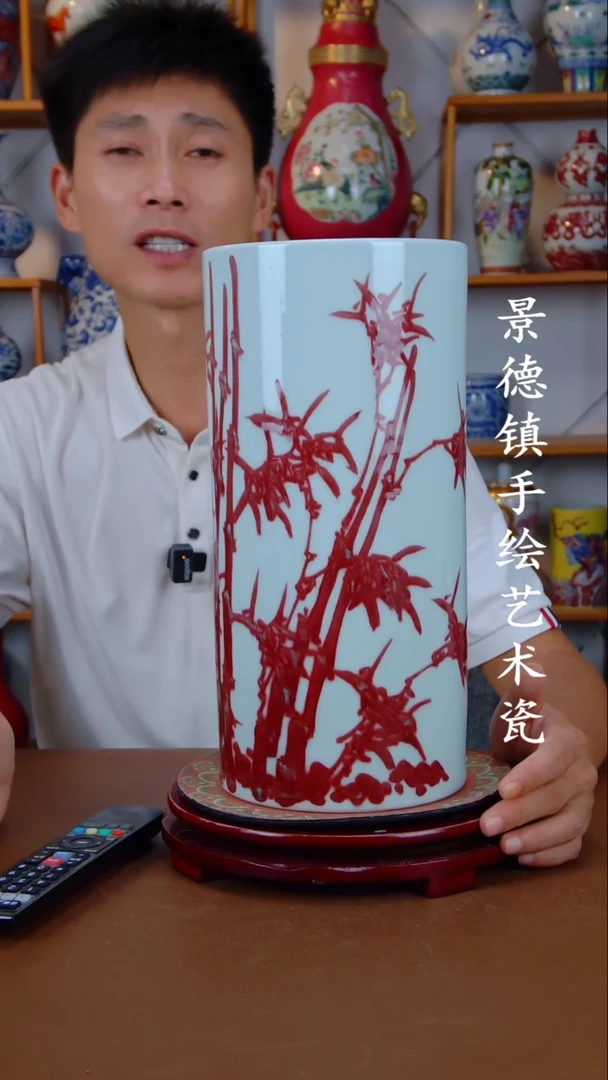 摆件景德镇手工手绘陶瓷摆件39