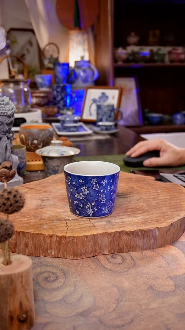 杯子冰梅手工手绘手工手绘