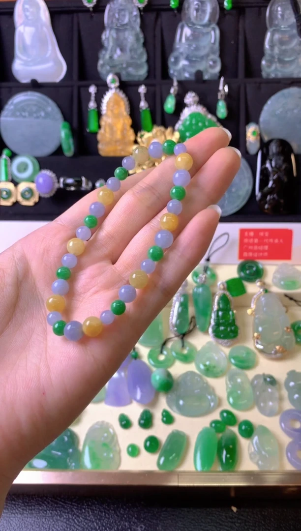 未镶嵌手串翡翠成品手串