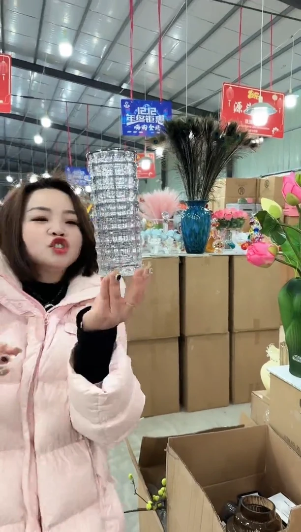 【闪购商品】玻璃于清花器A-早38