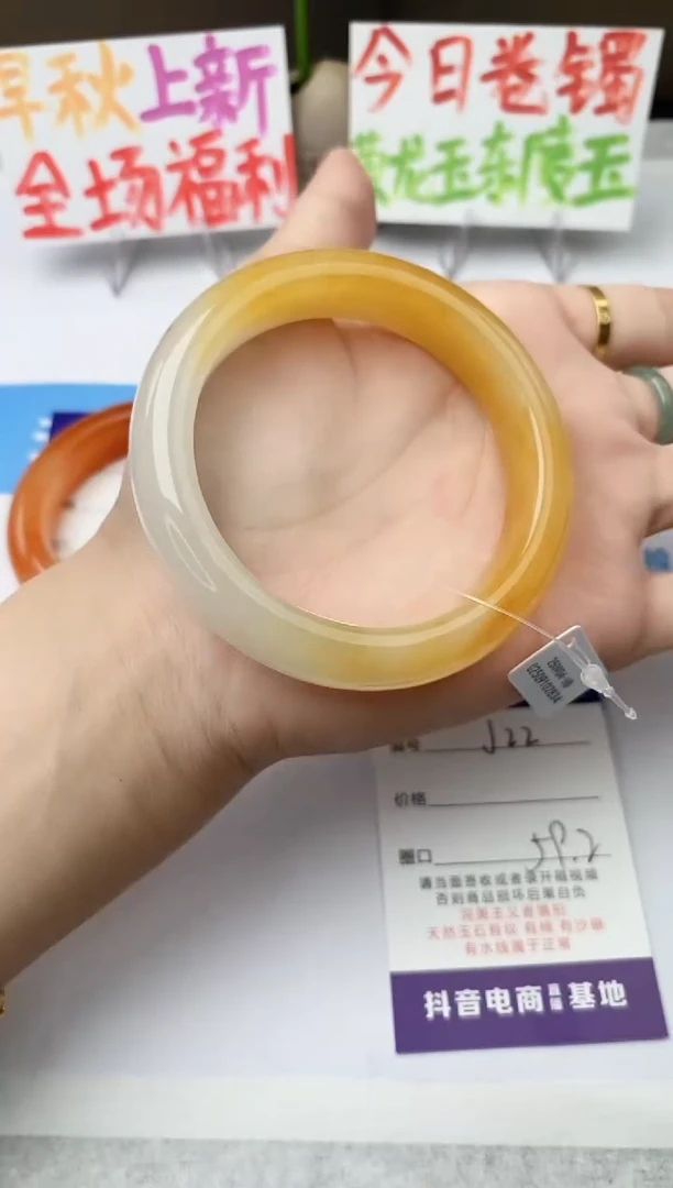 未镶嵌手镯石英质玉j22-HB多样性发货59+