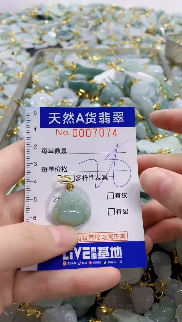 颈饰未镶嵌翡翠天然A货翡翠