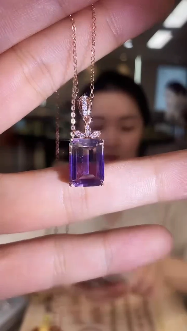 颈饰银S925镶嵌水晶09