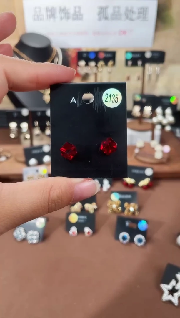 合金925银锆石豆2135