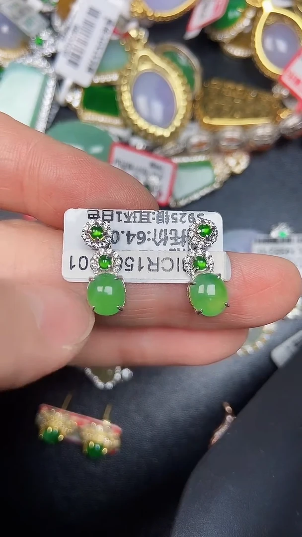 银S925镶嵌戒指翡翠1830