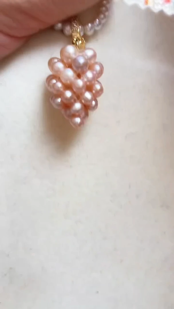 【闪购商品】淡水珍珠颈饰未镶嵌葡萄吊坠