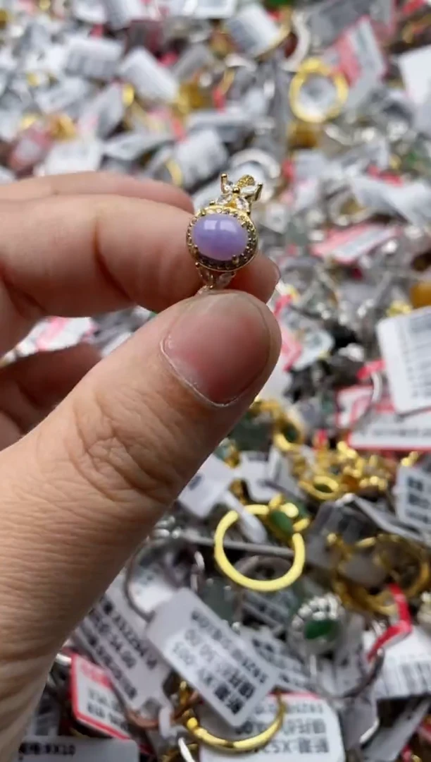 【闪购商品】翡翠戒指银S925镶嵌88888---9