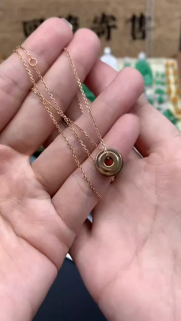 【闪购商品】翡翠颈饰18K金镶嵌446-中国好珍宝