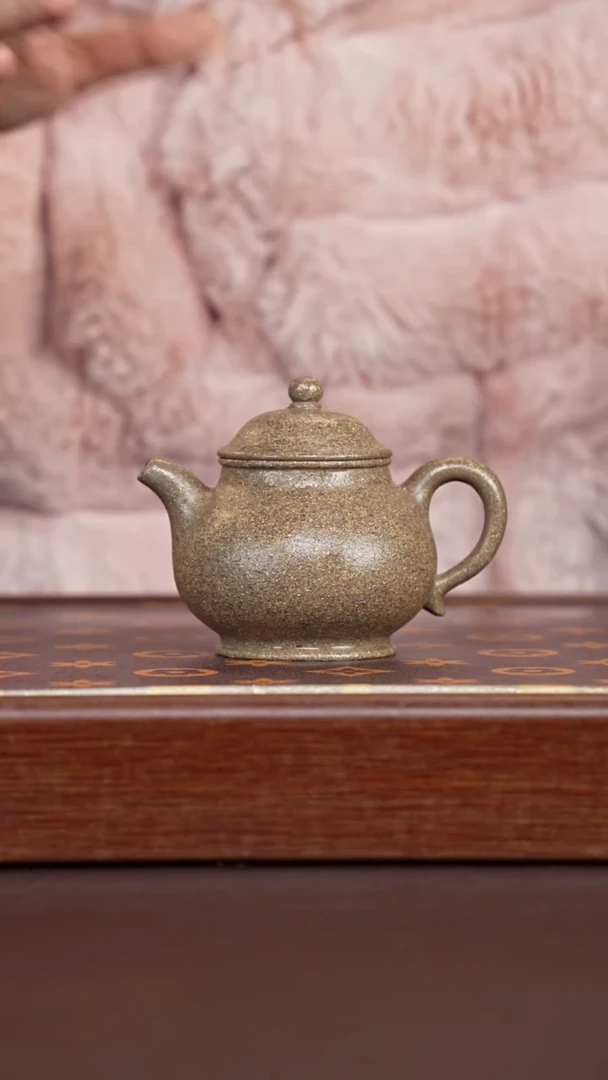 茶壶紫砂全砂青降坡潘壶