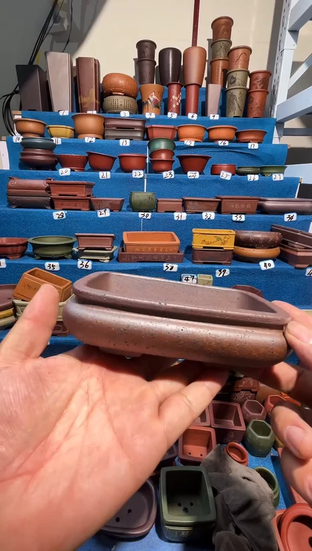 【闪购商品】紫砂紫砂花盆13.5*9*3