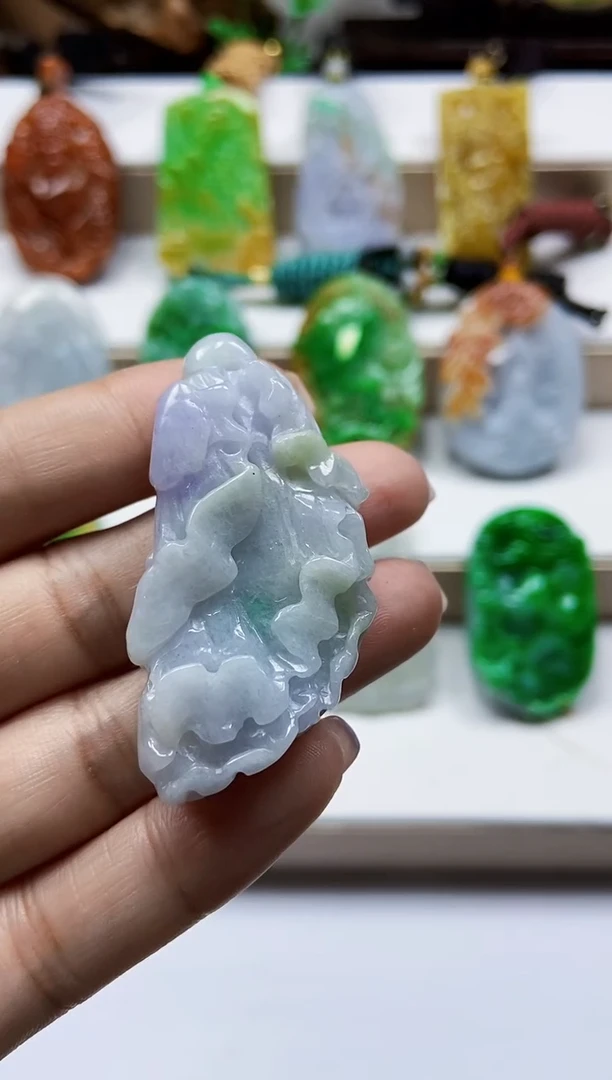 颈饰未镶嵌翡翠翡翠A货