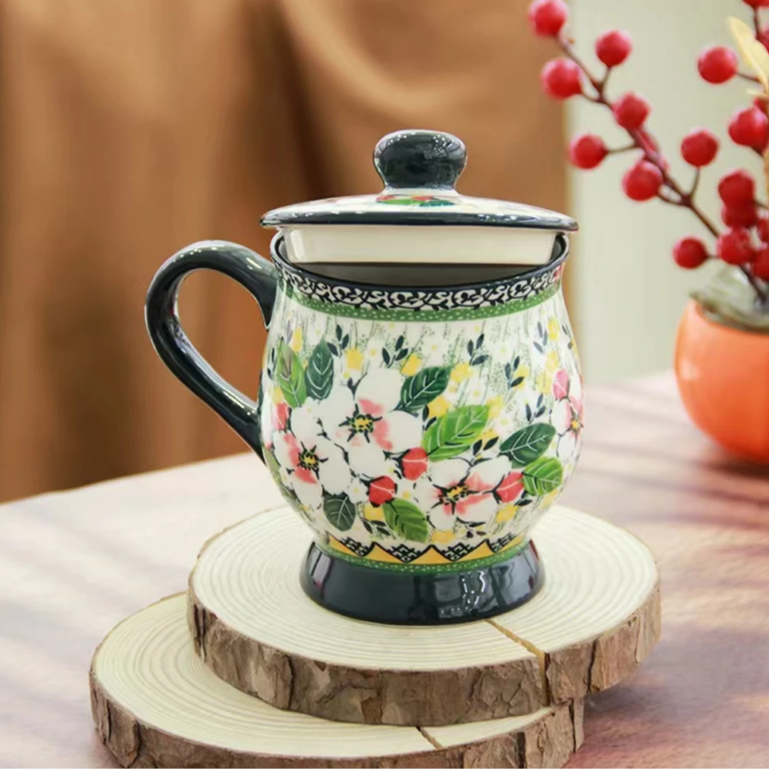 梧桐花-带盖水杯