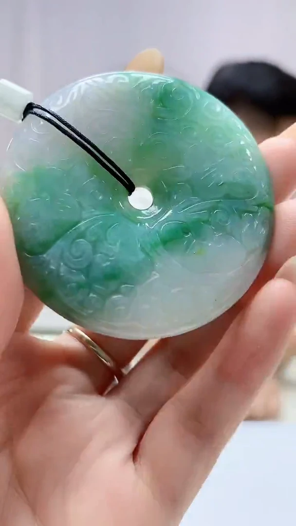 定制翡翠未镶嵌4917DD-毛货挂件56