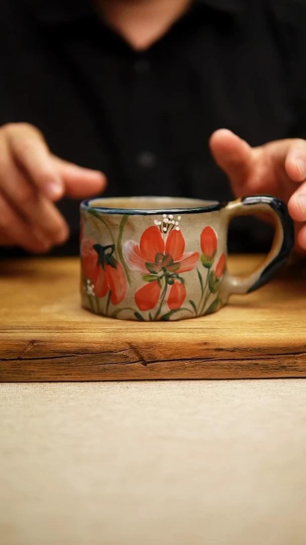 @@陶园瓷舍@@纯手工手绘@高温釉下彩