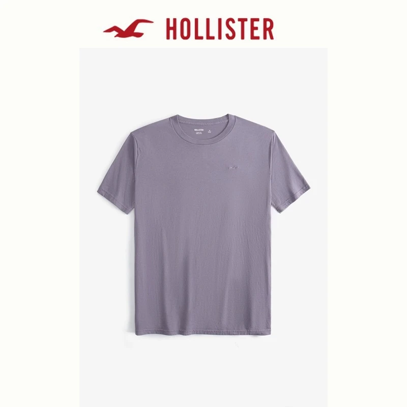 合并Hollister25春新款小海鸥刺绣LOGO短袖T恤男装女装KI324-5148