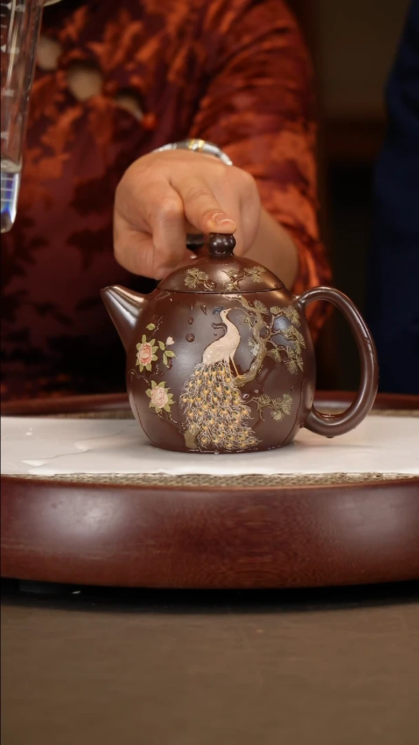【闪购商品】紫砂茶壶【鲍宜明】紫泥龙蛋
