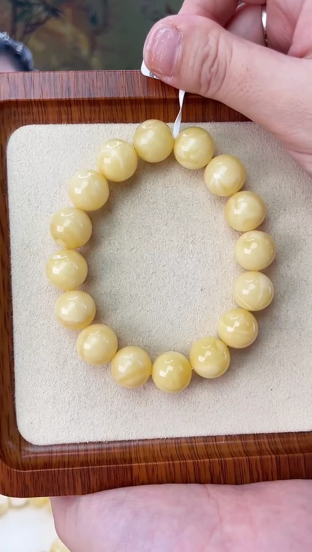 未镶嵌蜜蜡裸石手串