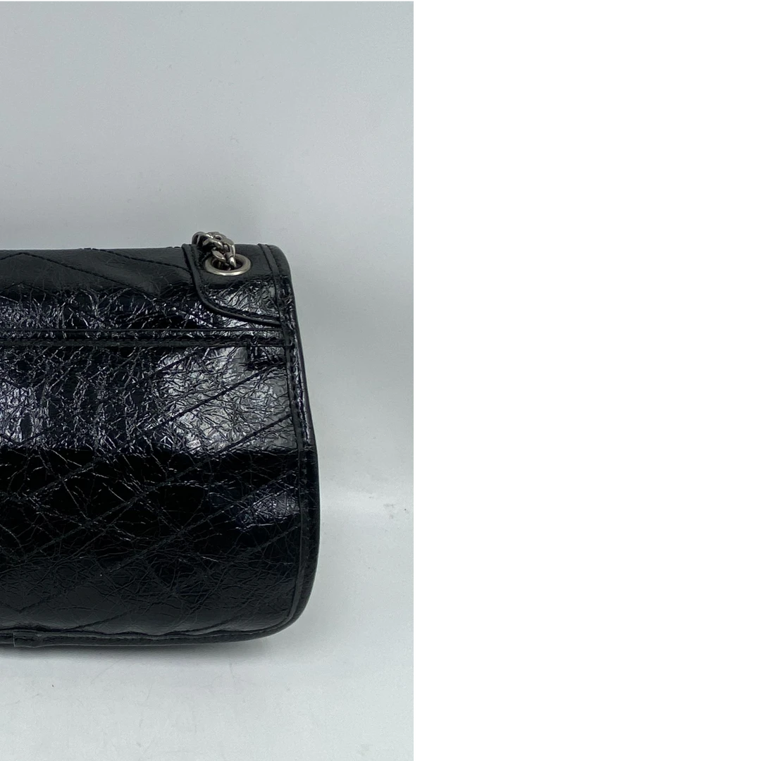 LQ-soblack专柜经典款油蜡皮-【必拍款】黑色23cm-10248