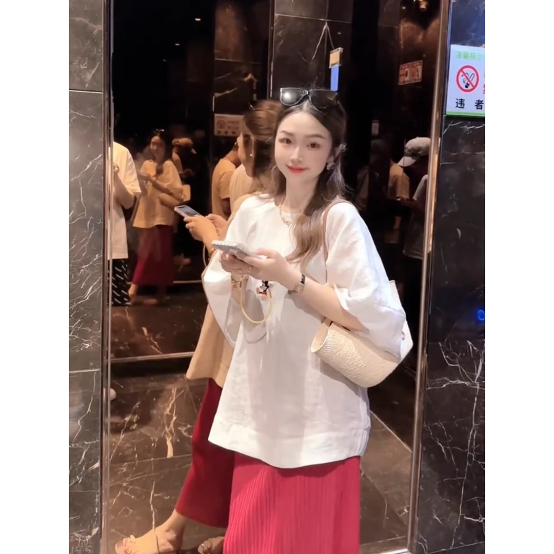 【ZHUJIE】慵懒松弛别致泡泡袖透气凉快衬衫上衣