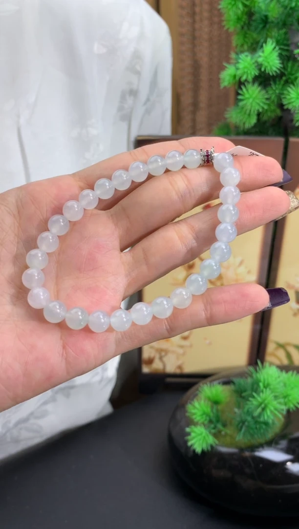 未镶嵌手串翡翠卡6.8mm