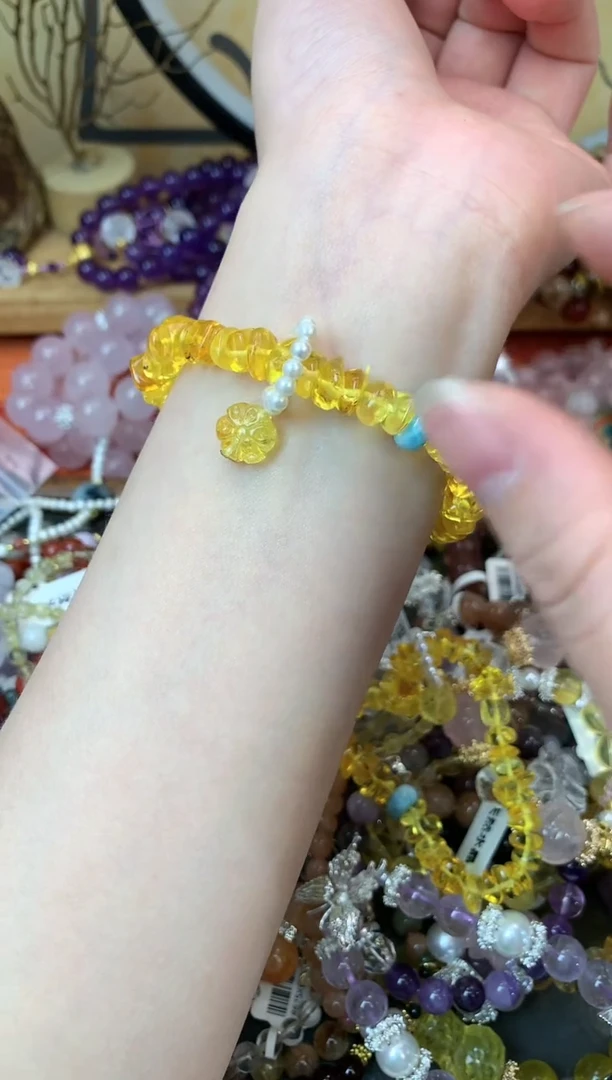 【闪购商品】琥珀手链未镶嵌花语轩221