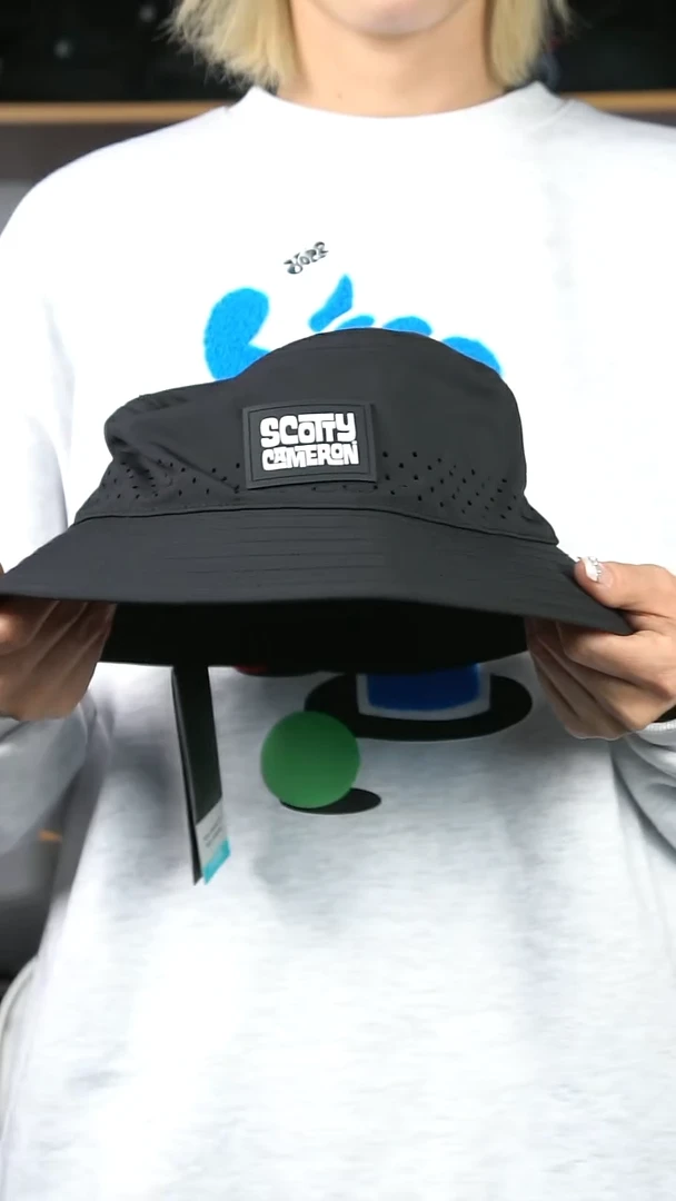 圈T 稀有 黑色 渔夫帽 L码