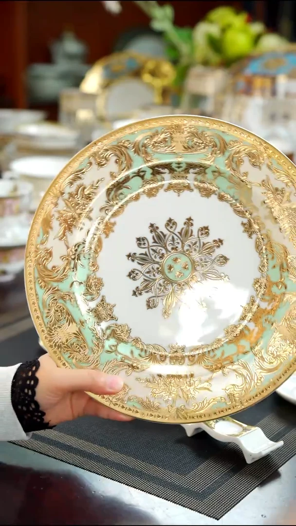 瓷片10.5英寸平盘  1个