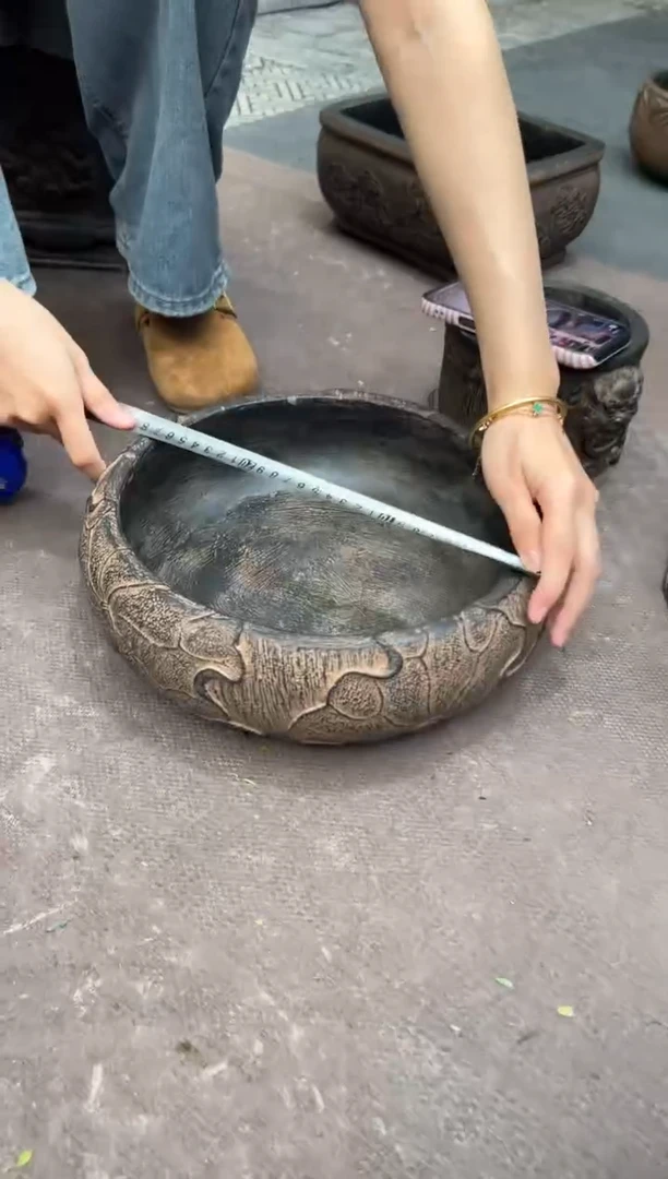 陶土【火山泥】荷韵盆