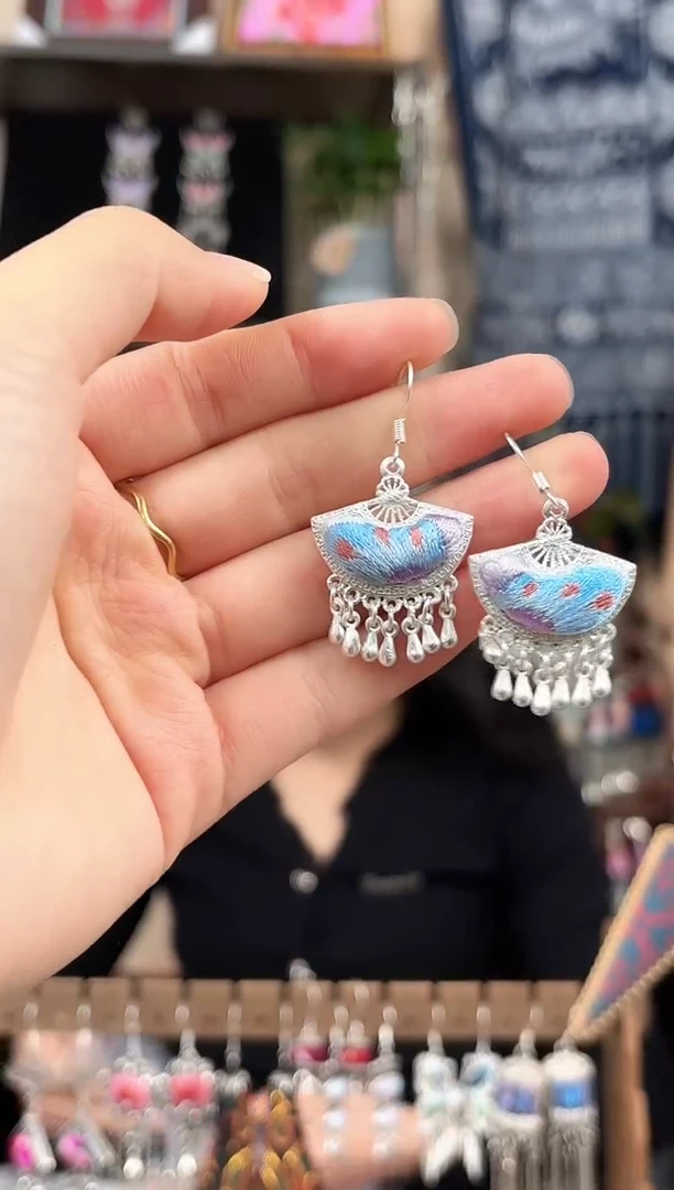 织绣滇*?民族风非遗老绣饰品820