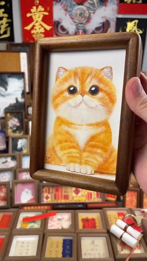 国画纯手绘书法绘画作品