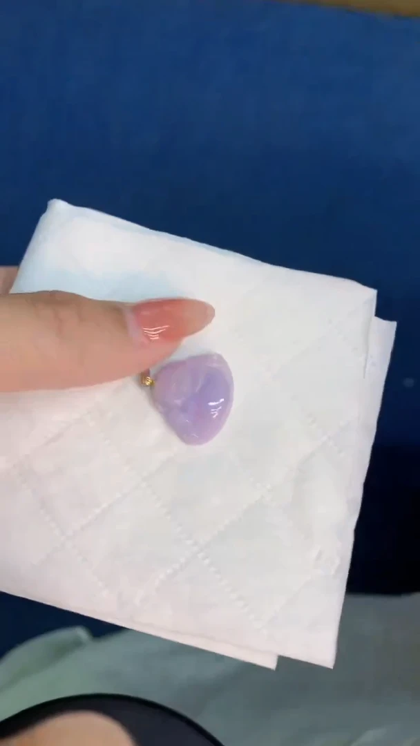 翡翠18K金镶嵌吊坠(不含链)1