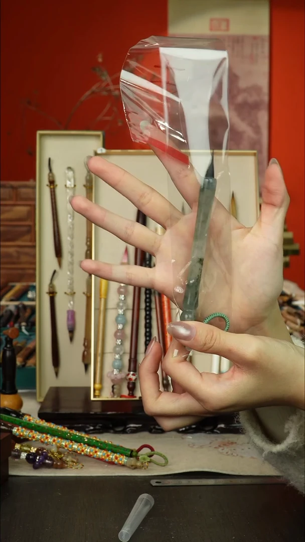 ʚ**?116号闪孤品高货毛笔链接 清水试笔 蘸墨不退