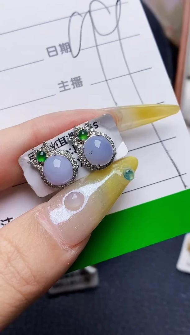 银S925镶嵌戒指翡翠8411