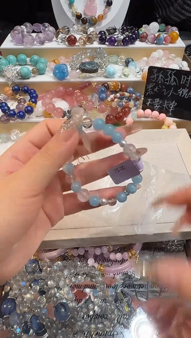 未镶嵌手串水晶多样性发一