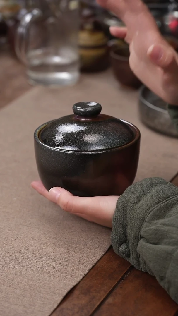 茶壶紫砂红皮龙炖盅