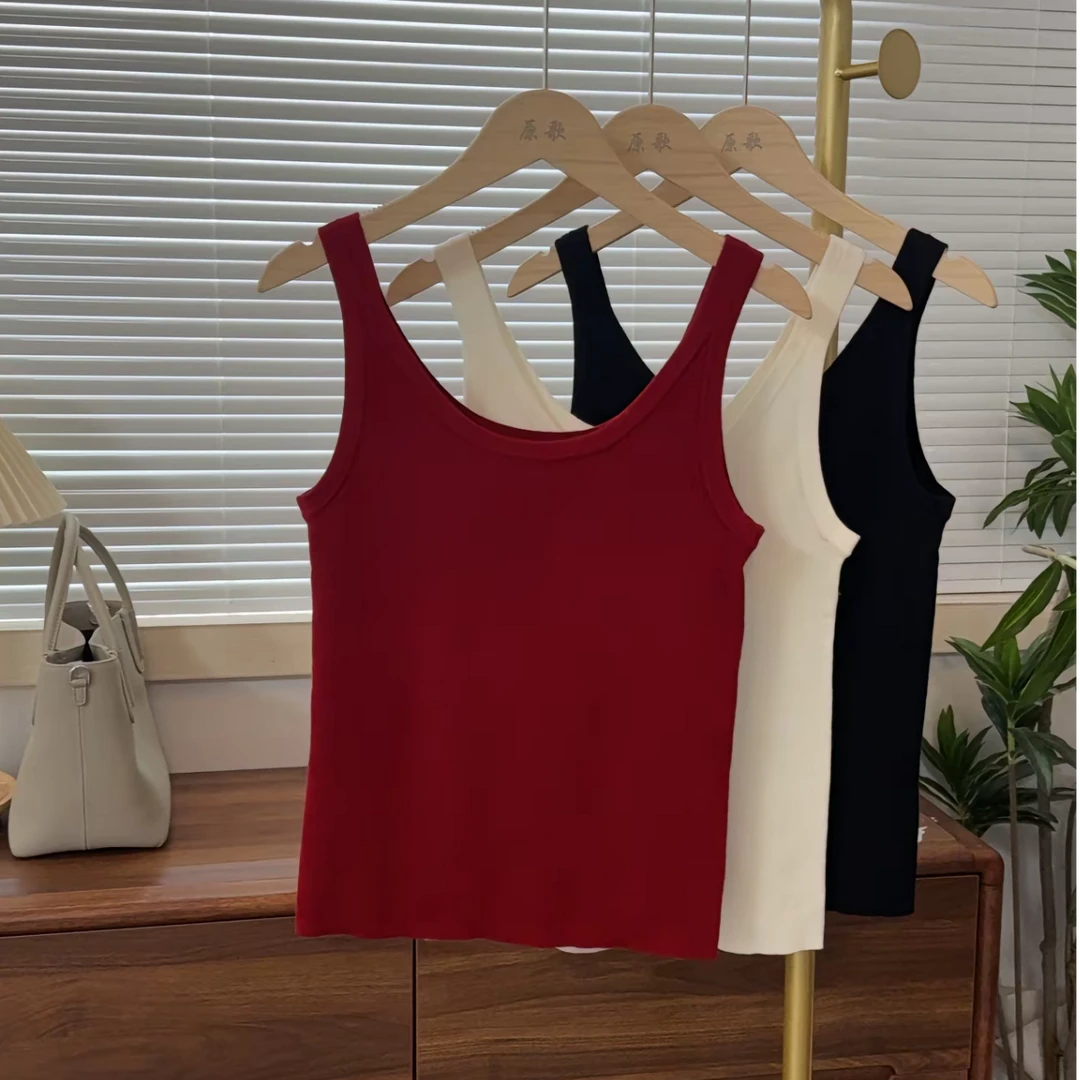 【原歌2】夏季新款轻薄百搭吊带针织背心女YG778