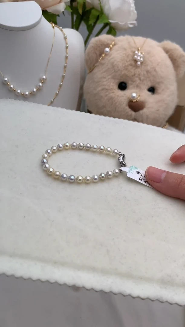 【闪购商品】海水珍珠手绳未镶嵌5.5-6全珠手链