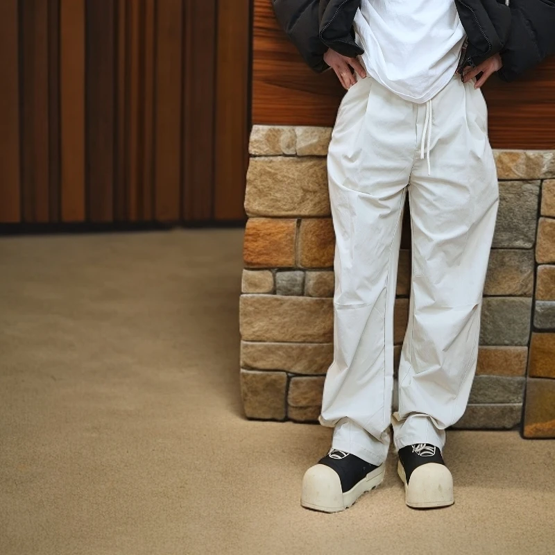 2025春款男士户外运动微阔外套透气潮流休闲男裤#11