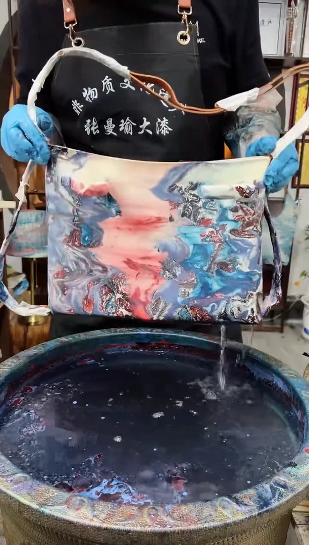 291非遗大漆漂漆双肩包包