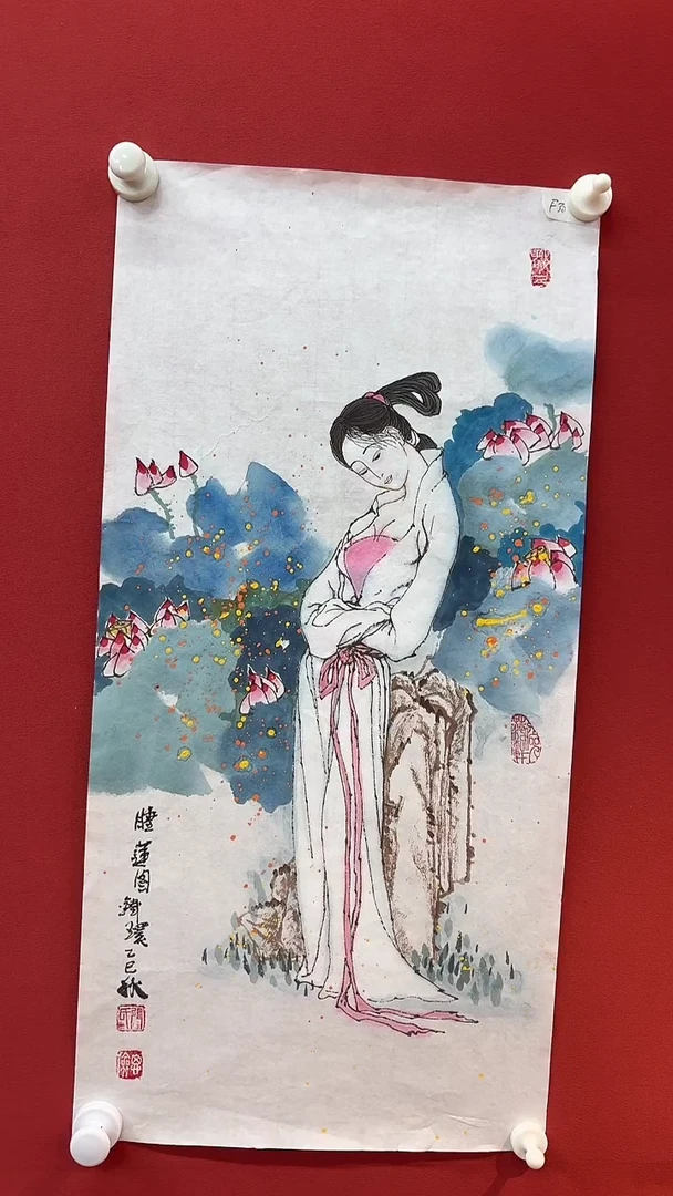 国画手绘原稿-张思俭-仕女-2平尺