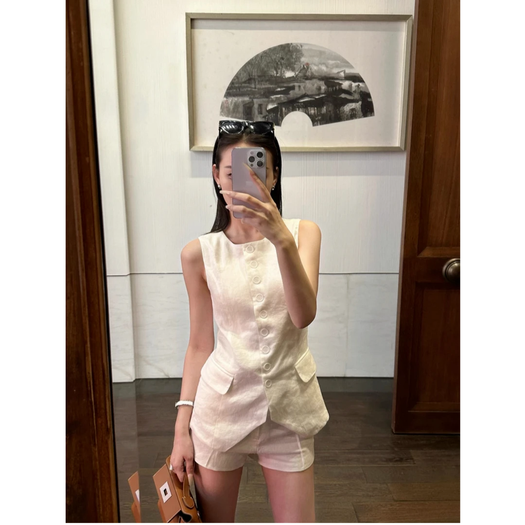 Molly 111 松弛老钱马甲套组 2025夏季高智高级感