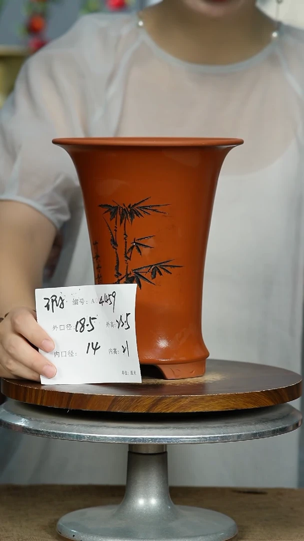 紫砂花盆4459瑕 紫砂花盆紫砂